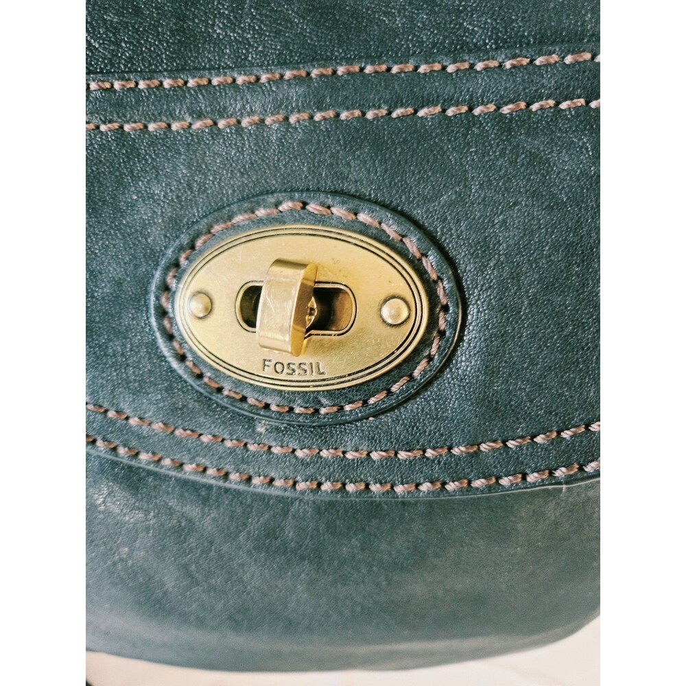 Fossil Vintage Black Pebbled Leather Small Crossbody Bag - Picture 10 of 10